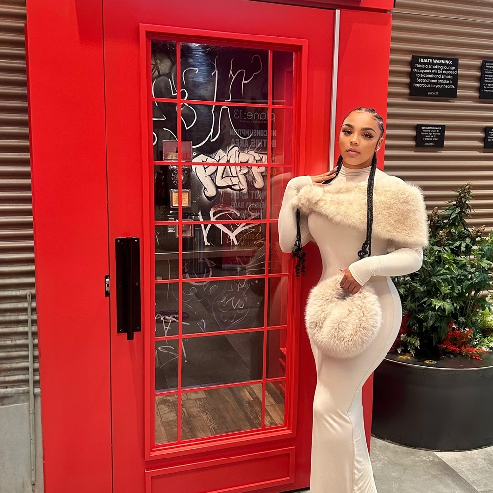 Elegant Nude Long Sleeve Maxi Dress